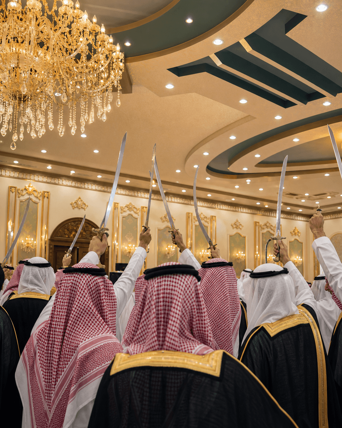 عرضة سعودية في احتفال زواج